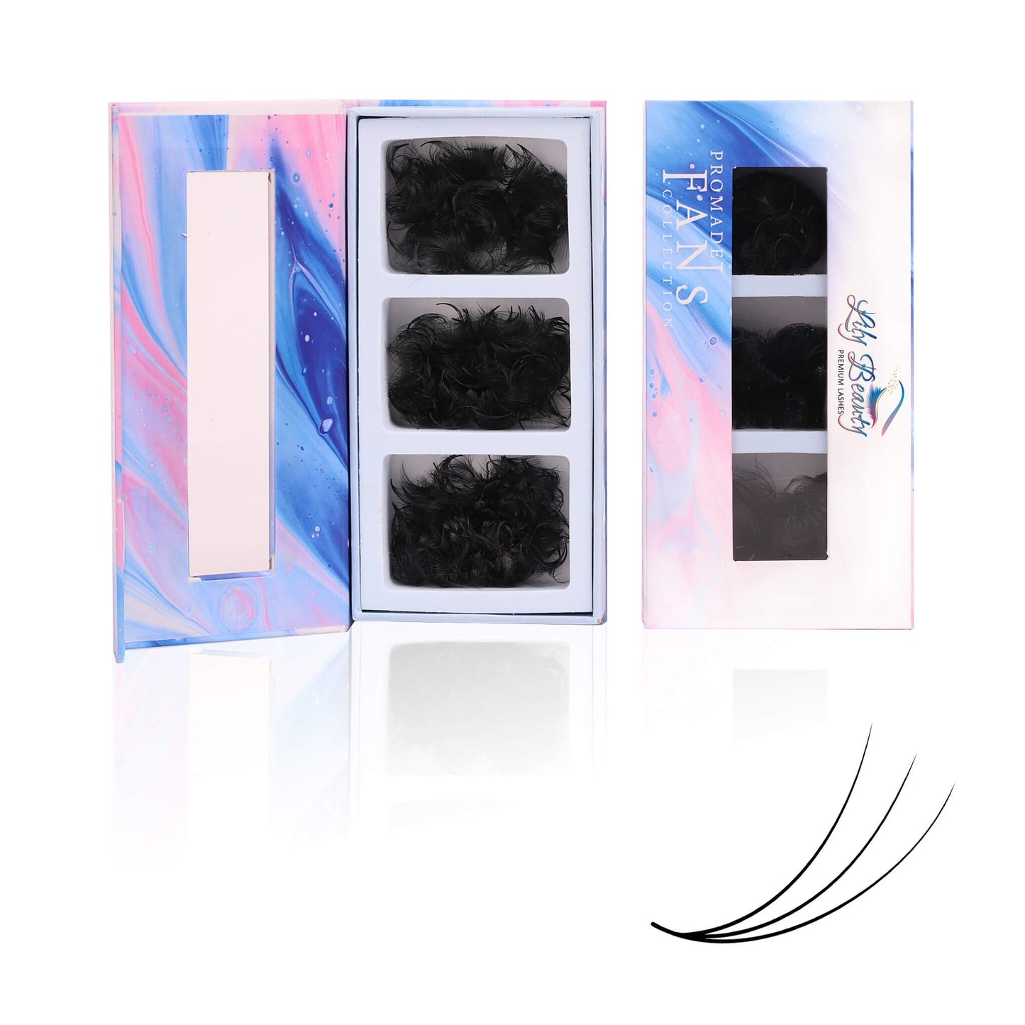 Mix 3in1 | Promade 3D Lashes | 1000 fans