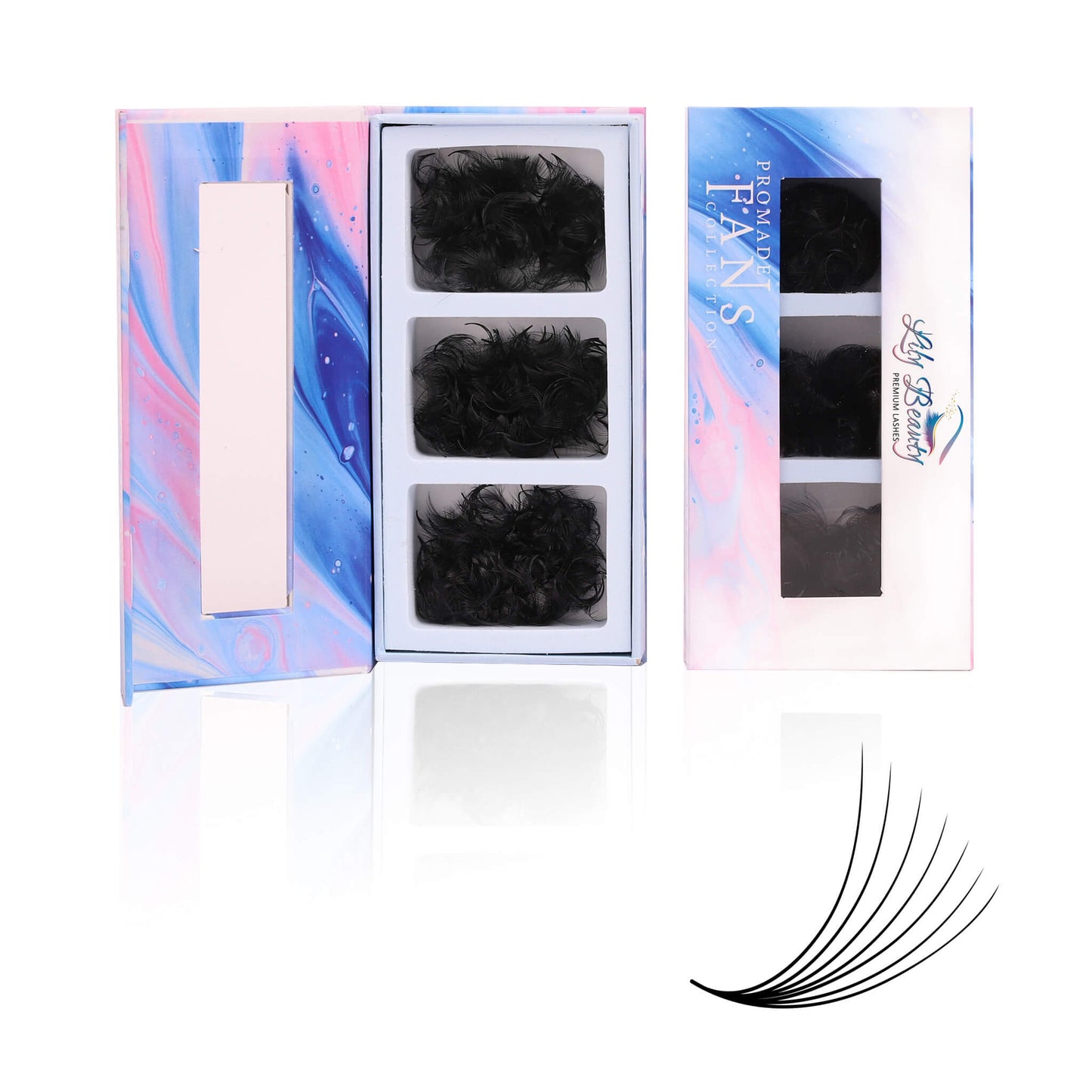 Mix 3in1 | Promade 7D Lashes | 1000 fans