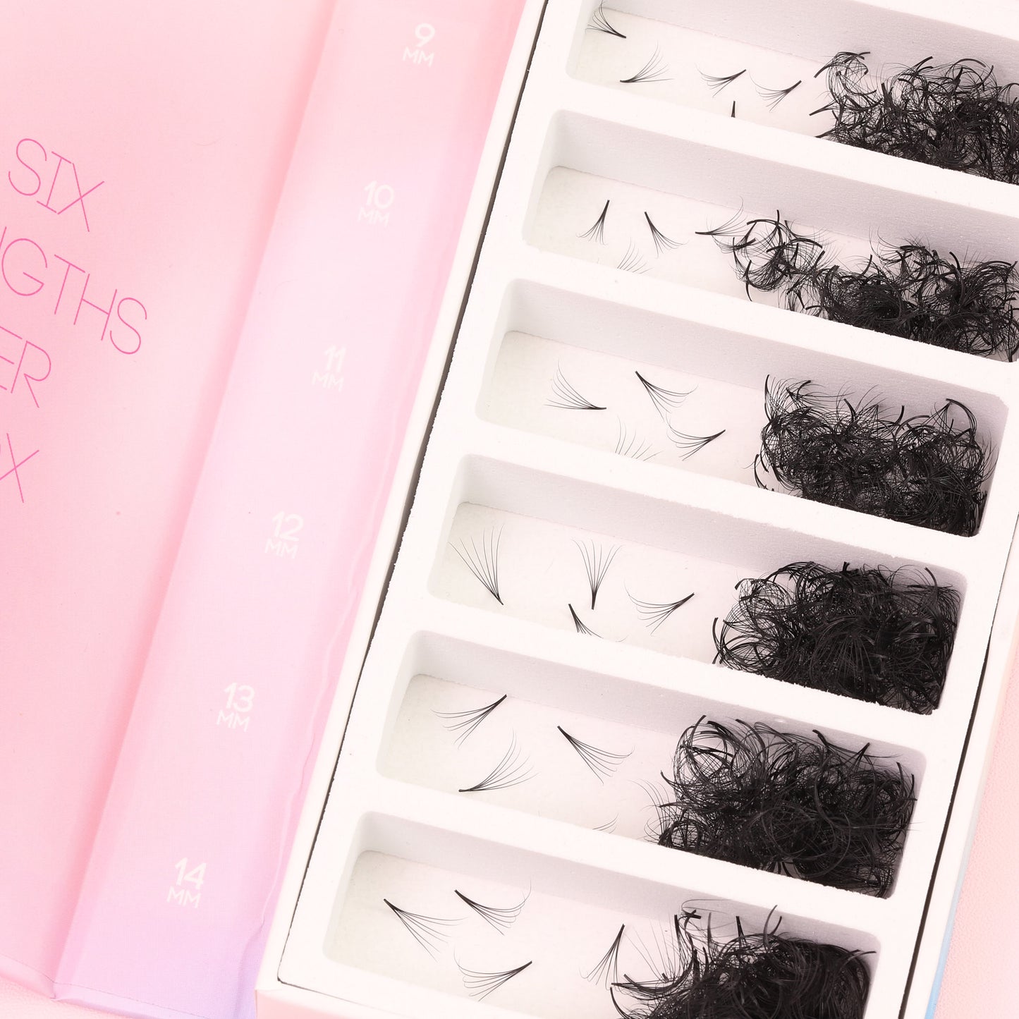 Mix 6in1 | Promade Lashes 6D | 1.500 Fans