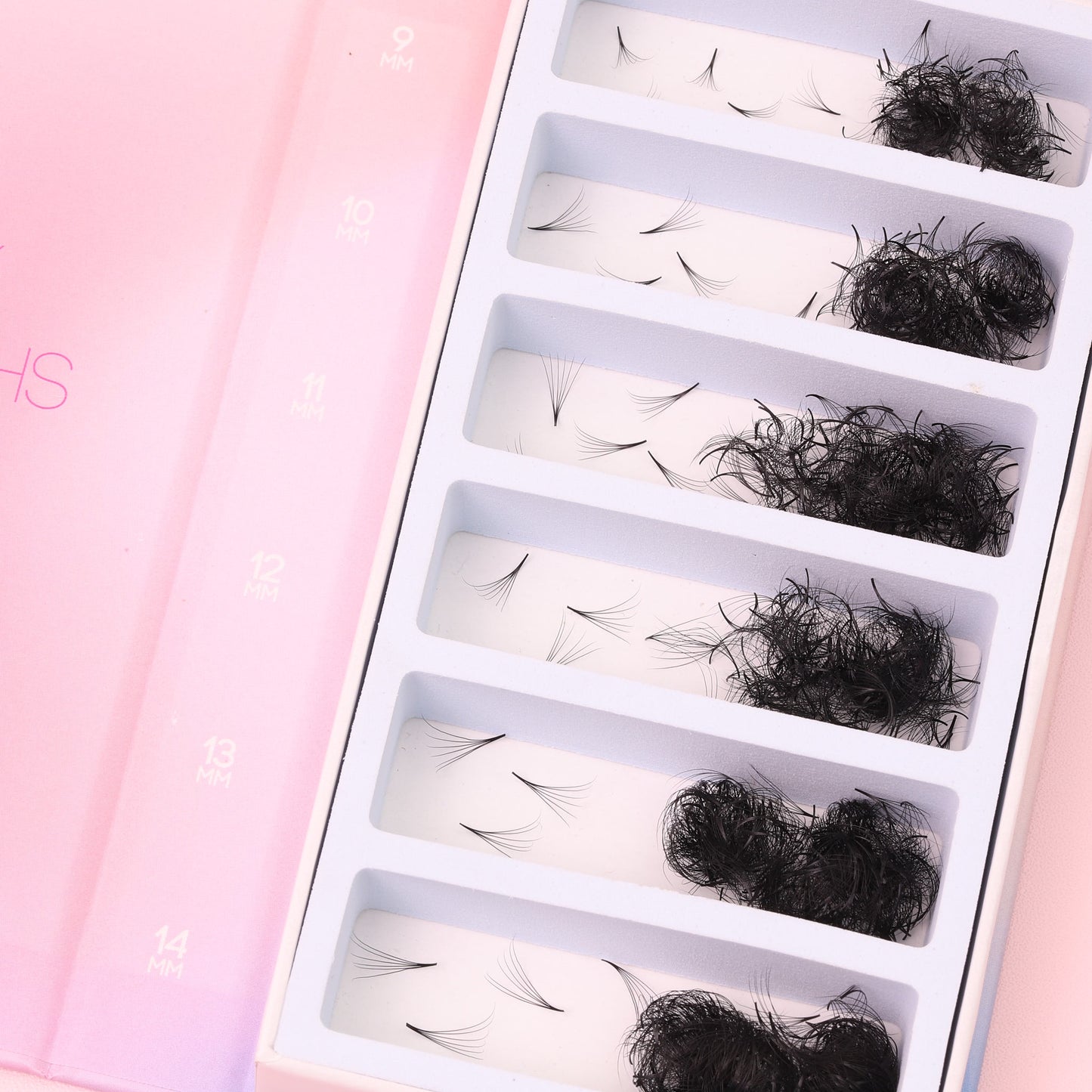 Mix 6in1 | Promade Lashes 6D | 1.500 Fans