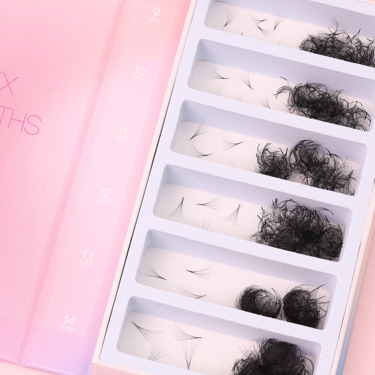 Mix 6in1 | Promade Lashes 6D | 1.500 Fans