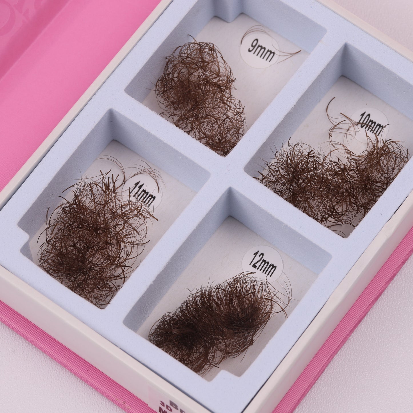 Promade BROWN Coloured Lashes | Mix 4in1 | 3D 0.07 | 1000 fans