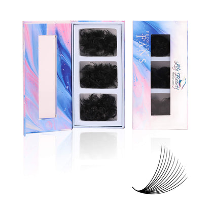 Mix 3in1 | Promade 12D Lashes | 1000 fans