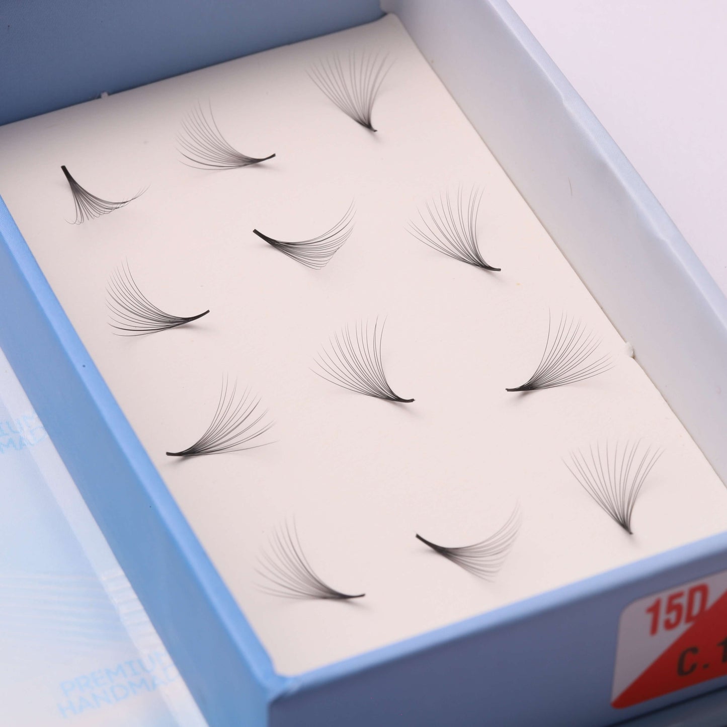15D Handmade Lashes | Thickness 0.03 | 500 fans