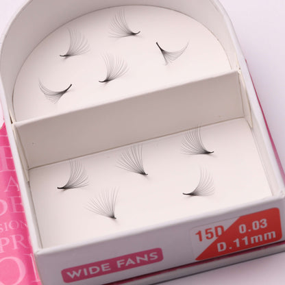 15D Handmade Lashes | Thickness 0.03 | 500 fans