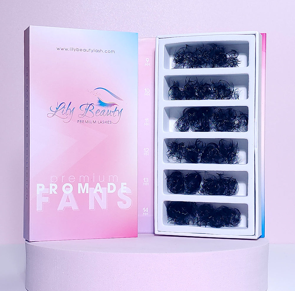 Wispy Loose Promade | Mix 6in1 | 9mm - 14mm | 5D/7D/9D | 1000 fans