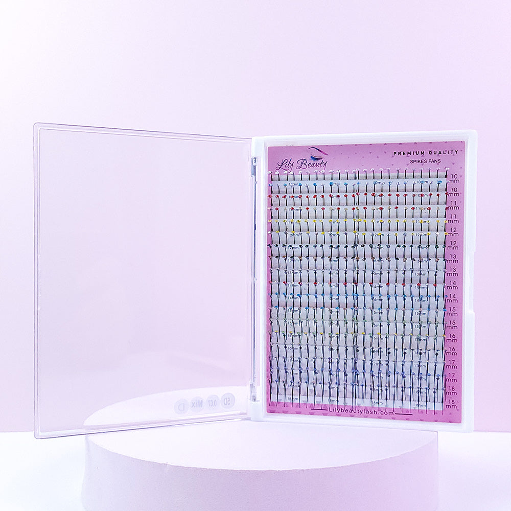 Spike With Diamond Decor | Mix 10-18mm | Large Tray (450 Spikes)