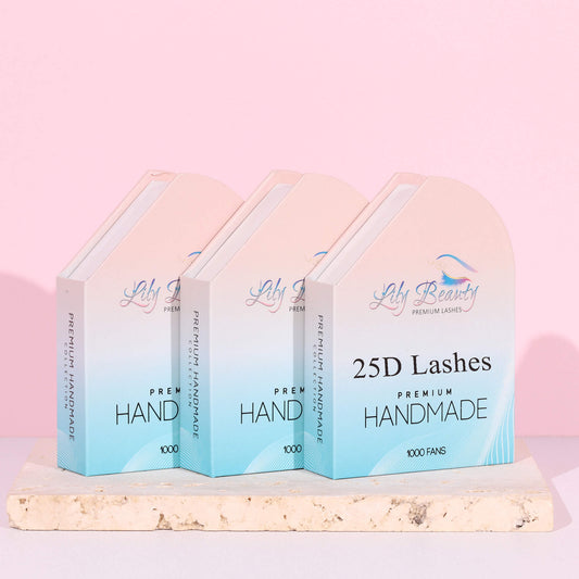 Handmade Loose Lashes | Bundle set 25D | 1500 fans