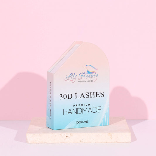 Handmade 30D Lashes | Wide Fans | Thickness 0.03 | CLEARANCE