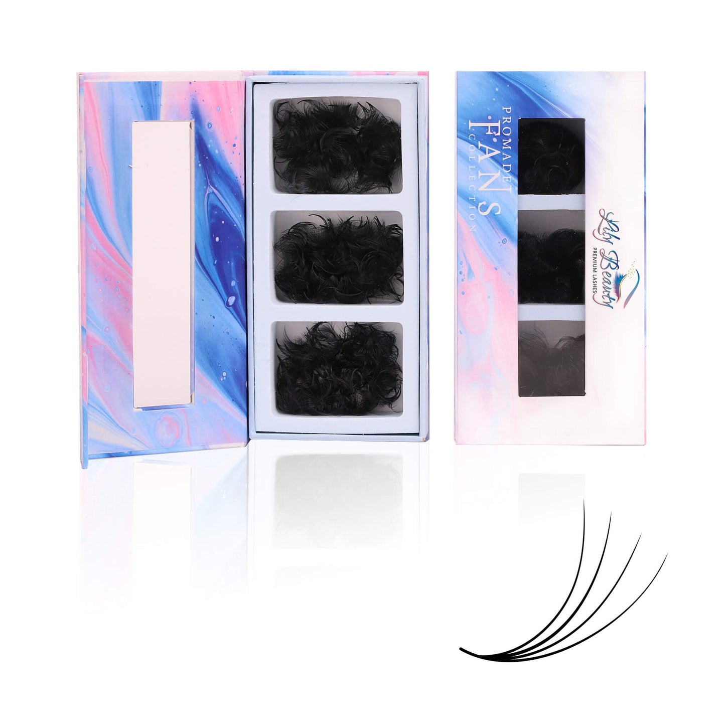 Mix 3in1 | Promade 4D Lashes | 1000 fans