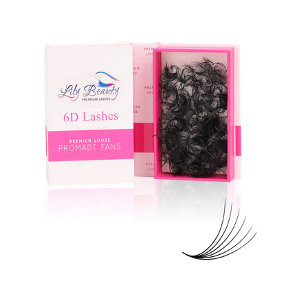 Loose Fan Promade 6D Lashes Extension | 1000 fans