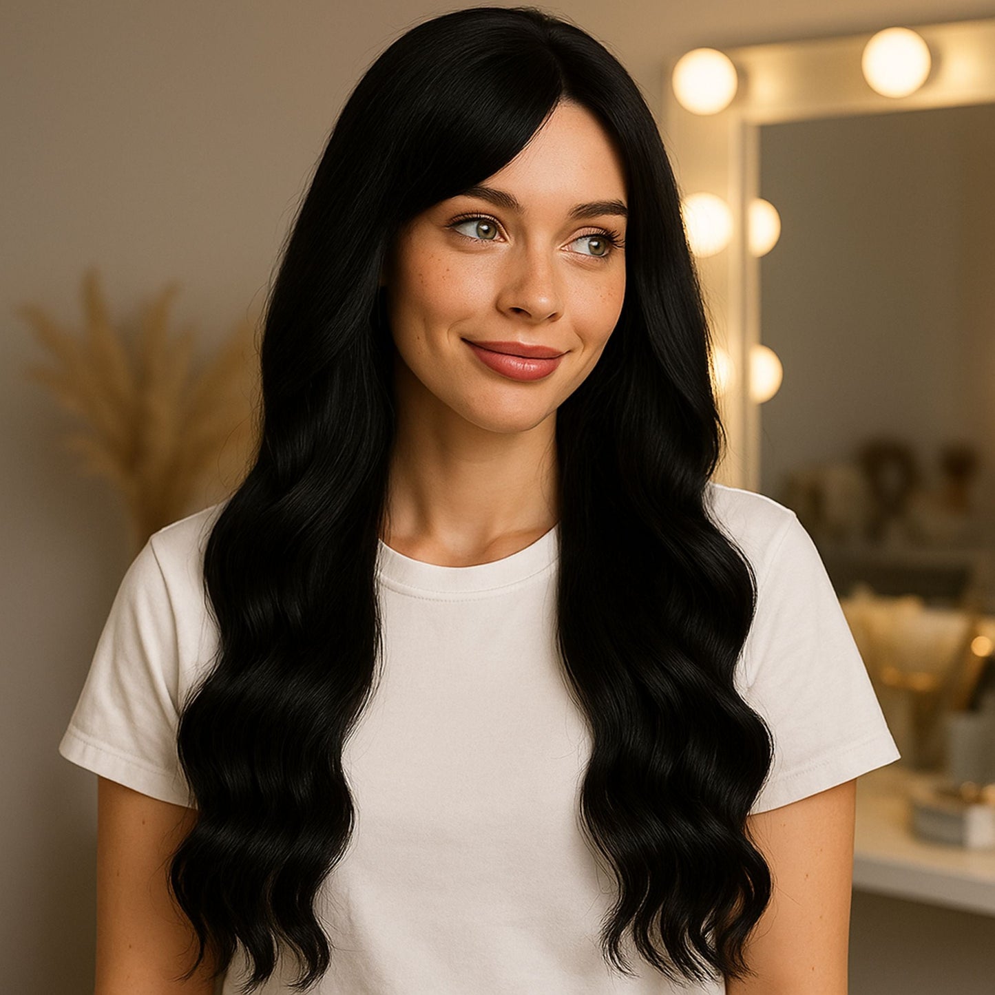 Weft Hair Extensions | 20 Inch | NATURAL BLACK