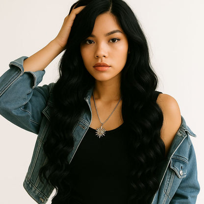 Microring Tip Hair Extensions | 20 Inch | BLACK