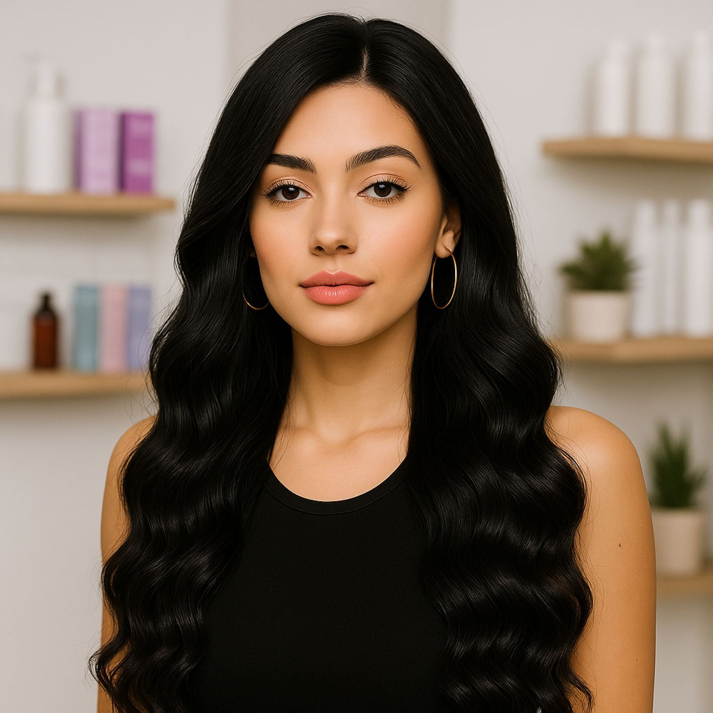 Weft Hair Extensions | 20 Inch | NATURAL BLACK