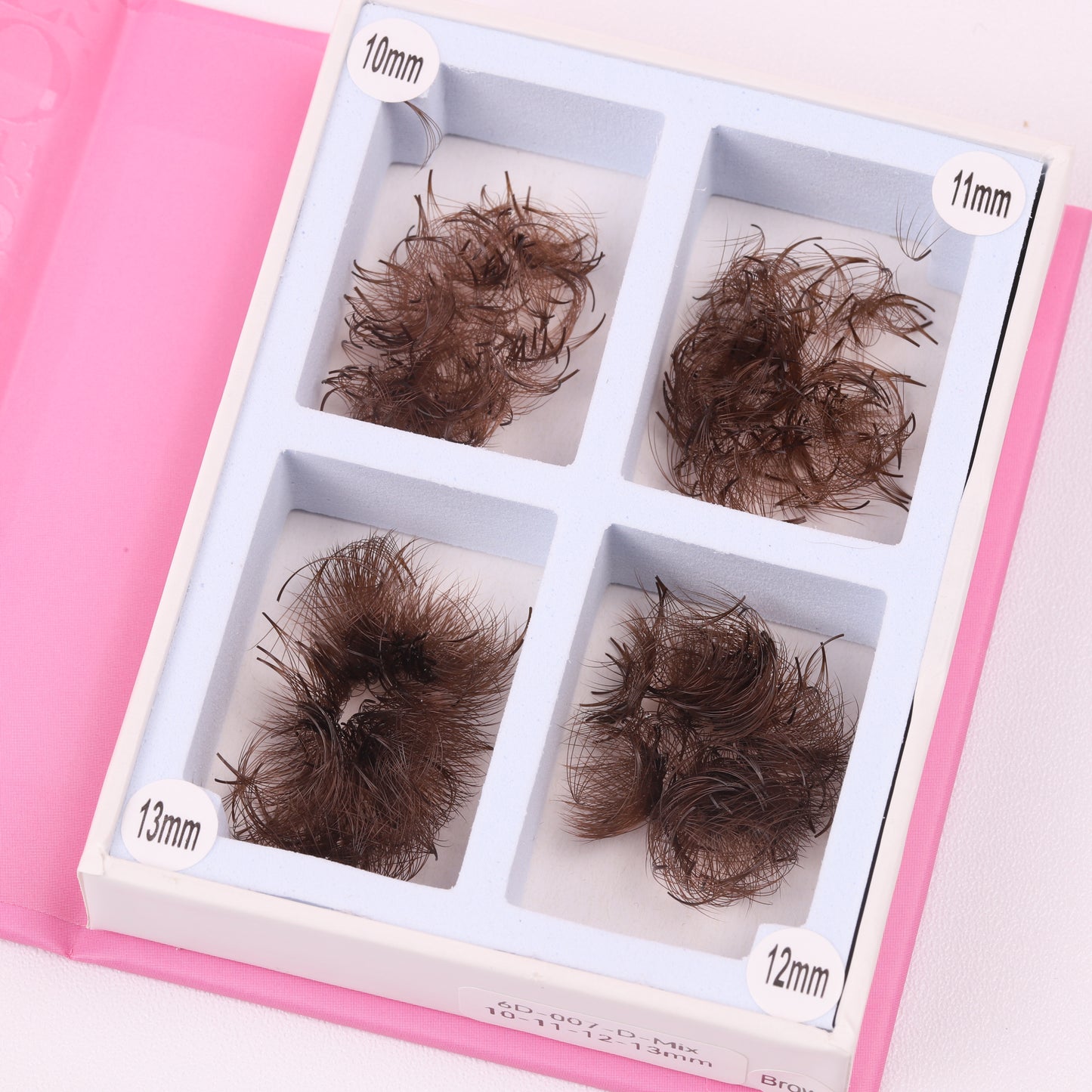 Promade BROWN Coloured Lashes | 6D 0.07