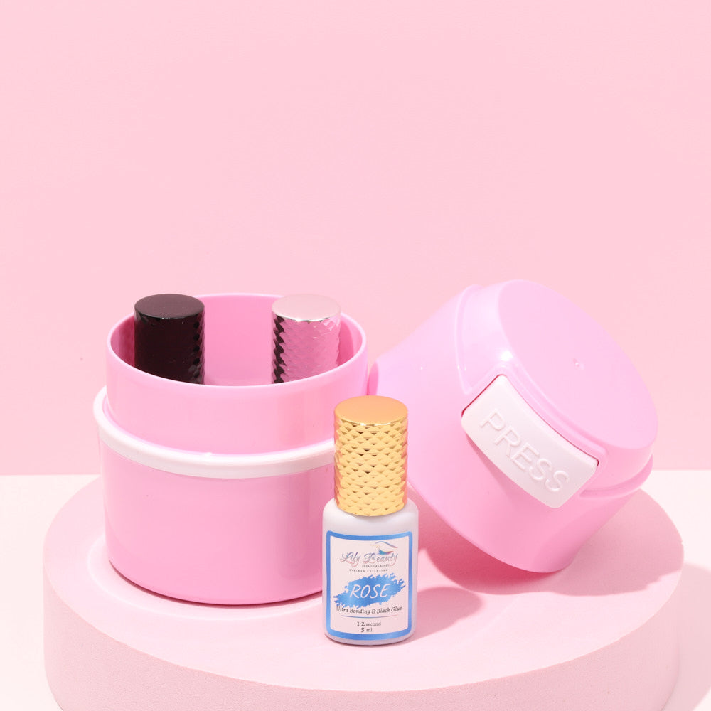 Lash glue container