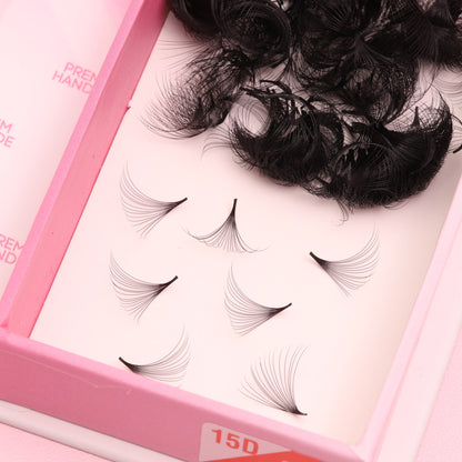 Handmade Loose Lashes | Bundle set 15D | 1500 fans
