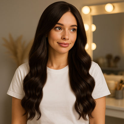 Tape Hair Extensions | 20 Inch | DARK COFFEE BROWN