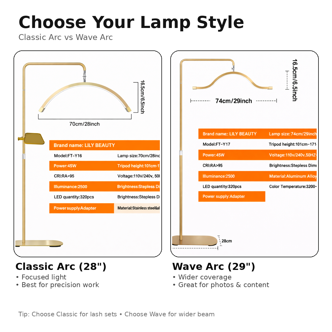 LED Moon Lash Light PRO – Remote Control + Rotatable 180° + Storage Tray
