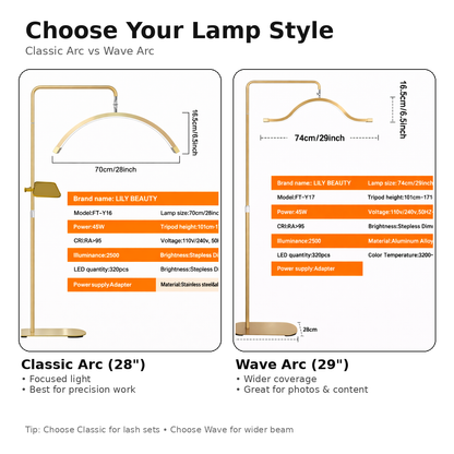 LED Moon Lash Light PRO – Remote Control + Rotatable 180° + Storage Tray