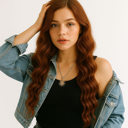 Weft Hair Extensions | 20 Inch | MEDIUM COPPER BLONDE