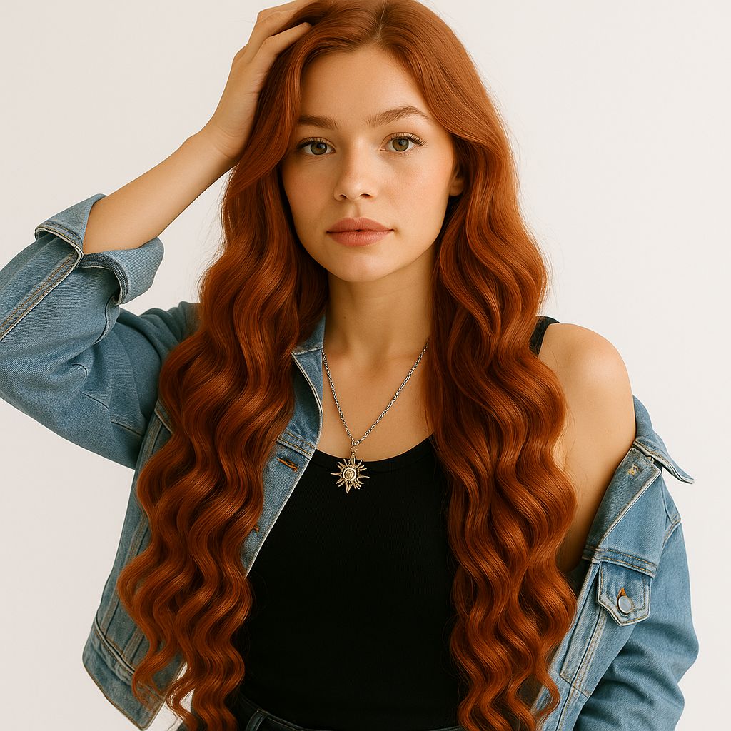 Microring Tip Hair Extensions | 20 Inch | MEDIUM BLONDE RED