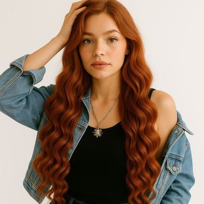 Tape Hair Extensions | 20 Inch | MEDIUM BLONDE RED