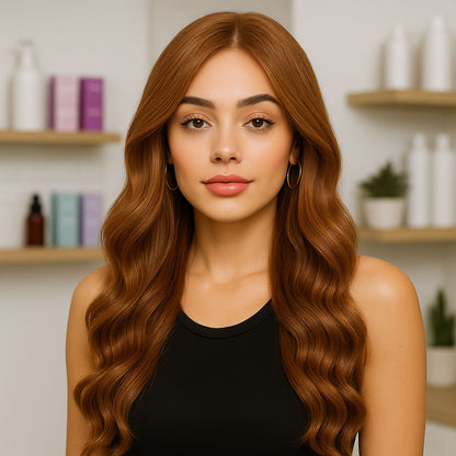 Microring Tip Hair Extensions | 20 Inch | MEDIUM COPPER BLONDE