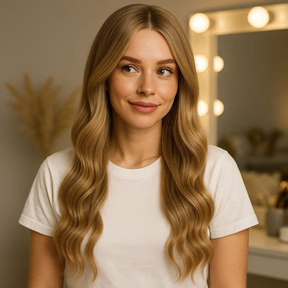 Tape Hair Extensions | 20 Inch | NATURAL MEDIUM BLONDE