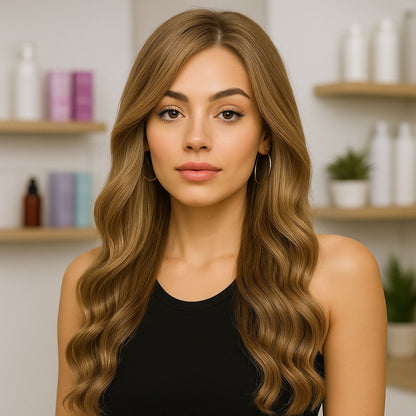 Microring Tip Hair Extensions | 20 Inch | NATURAL MEDIUM BLONDE