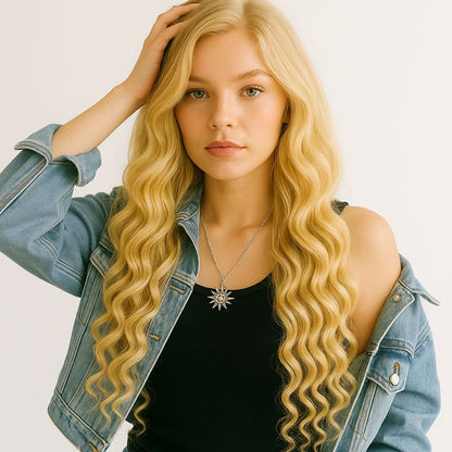 Halo Hair Extensions | 20 Inch | LIGHT NATURAL BLONDE